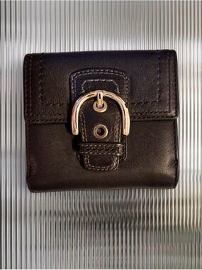 COACH Vintage Soho Black Leather Wallet